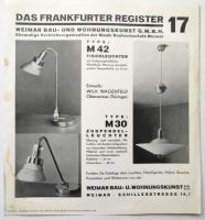Das Frankfurter Register（Das Neue Frankfurt附録）　3/10/16/17　4枚