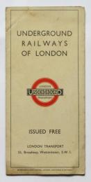 (英）ロンドン地下鉄図　Underground Railway of London