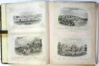 ヴィクトリア朝時代英国風景銅版画・鶏卵紙豆古写真・押し花等貼交帖