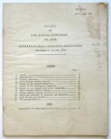 英文・第5回国際演劇協会会議報告　Report on the Fifth Congress of the International Theatre Institute（The Hague, 9-13 June, 1953)