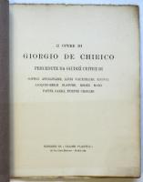 GIORGDE DE CHIRICO　12 Travole in fototipia con vari giudizi critici