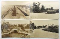 隅田公園開園記念　絵葉書　4枚袋付