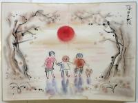 松山文雄肉筆画帖「くさのみのうた」
