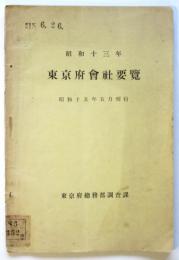 昭和13年 東京府会社要覧
