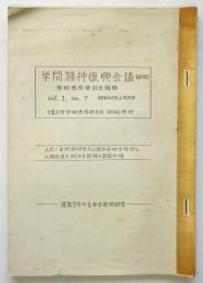 学問精神復興会議（仮称）学術思想検討会議録　Vol.Ⅰ、No.7