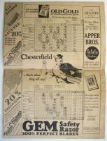 NEW YORK NATIONAL LEAGUE 1928　Official 5¢.Score Card　2部