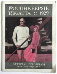 〈1929年 米国大学ボート協会 大会公式プログラム〉Poughkeepsie Regatta 1929 Official Program