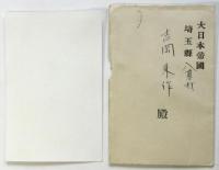 澁澤治太郎「支那蠶絲業事情視察」挨拶状