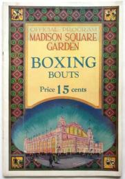OFFICIAL PROGRAM BOXING BOUTS　Madison Square Garden　Season1929-1930　
