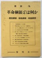 革命綱領とは何か－原則綱領・戦略綱領・戦術綱領－