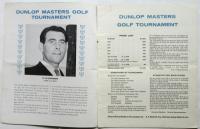 Dunlop Masters Golf Tournament 3rd and 4th Round プログラム
