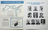 Dunlop Masters Golf Tournament 3rd and 4th Round プログラム
