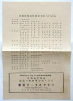 日独体操競技 東京大会　プログラム
