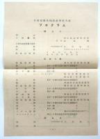 日独体操競技 東京大会　プログラム