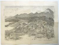 洛東銀閣寺之眞景（京都東山 銀閣寺泉石之圖）
