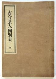 古今茶人國別表