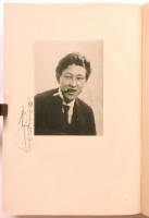 音と影と都会－音楽・映画・舞踊・趣味の随筆集－　署名入