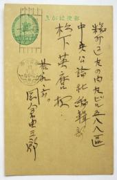 岡倉由三郎 葉書　