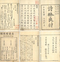 詩林良材 前編三巻 後編七巻