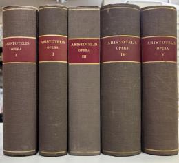 Aristotelis Opera ex Recensione Immanuelis Bekkeri edidit Academia Regia Borussica. 5vols.