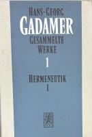 Hans-Georg Gadamer Gesammelte Werke in 10 Bdn.