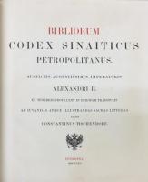 Bibliorum Codex Sinaiticus Petropolitanus