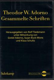 Theodor W. Adorno Gesammelte Schriften CD-ROM