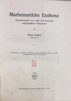 Mathematische Existenz : Untersuchungen zur Logik und Ontologie Mathematischer Phänomene