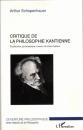 Critique de la philosophie kantienne