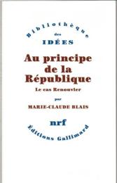 Au principe de la République: Le cas Renouvier