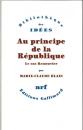 Au principe de la République: Le cas Renouvier