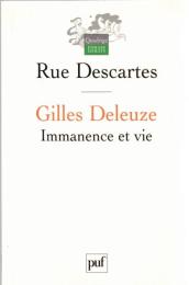 Gilles deleuze, immanence et vie
