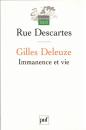 Gilles deleuze, immanence et vie