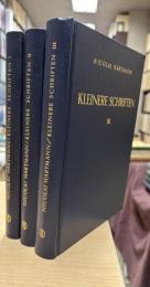 Kleine Schriften von Nicolai Hartmann Bd.I, II, III