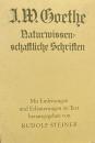 Naturwissenschaftliche Schriften. Mit Einleitungen und Erläuterungen im Text