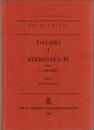 Euclidis Elementa Vol.I-III Libri I-X cum appendicibus
