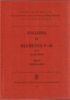 Euclidis Elementa Vol.I-III Libri I-X cum appendicibus