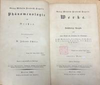 Georg Wilhelm Friedrich. Hegels Werke. - Vollständige Ausgabe durch einen Verein von Freunden des Verewigten Zweiter Band : Phänomenologie des Geistes