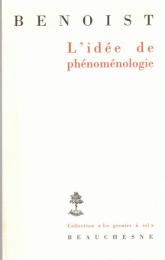L'idée de phénoménologie
