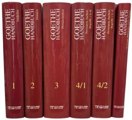 Goethe Handbuch 4 Bde. in 5 Tl.-Bdn., Chronologie, Bibliographie, Karten, Register