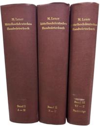 Mittelhochdeutsches Handwörterbuch. 3 Bände
