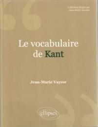 Le vocabulaire de Kant