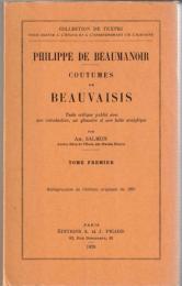 Coutumes de Beauvaisis - Texte critique publie avec une introduction, un glossaire et une table analytique par Am. Salmon