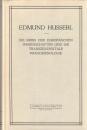 Die Krisis der Europäischen Wissenschaften und die Transzendentale Phänomenologie : eine Einleitung in die Phänomenologische Philosophie