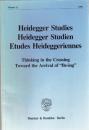 Heidegger Studies - Heidegger Studien - Etudes Heideggeriennes.: Vol. 12 (1996). Thinking in the Crossing Toward the Arrival of "Be-ing"