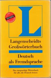 Langenscheidts Grobworterbuch Deutsch Als Fremdsprache