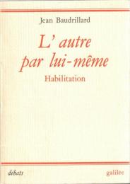 L'autre par lui-même : habilitation