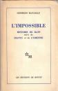 L'impossible : Histoire de rats suivi de Dianus et de L'orestie