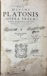 Omnia Divini Platonis Opera Tralatione Marsilii Ficini. Emendatione, et ad Graecum Codicem Collatione Simonis Grynaei, Summa Diligentia Repurgata