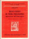 Meditationes de Prima Philosophia : Méditations Métaphysiques